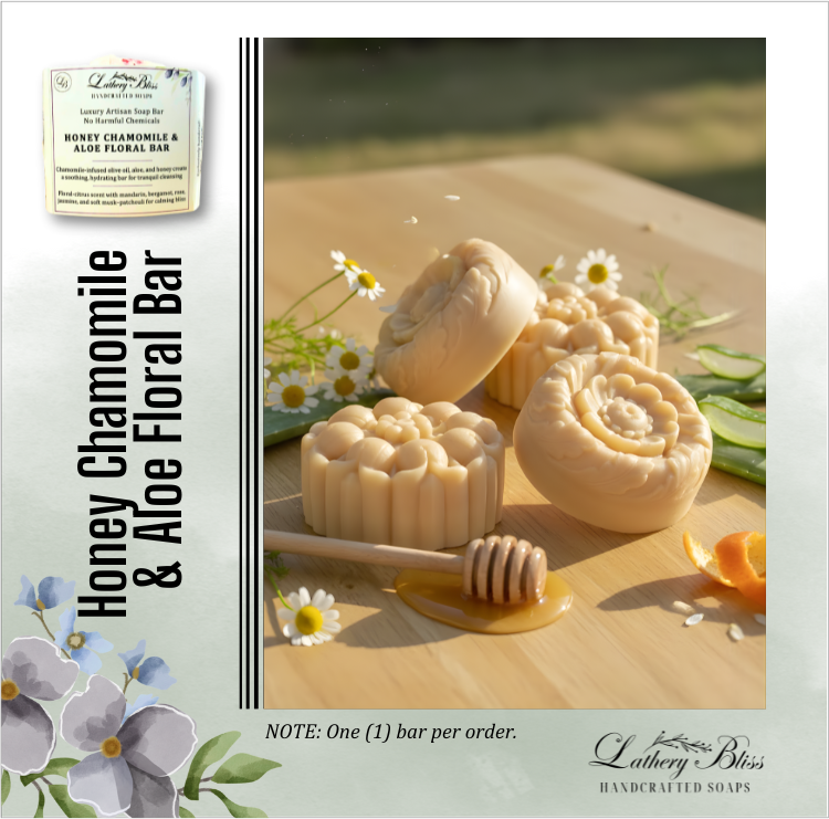 Honey Chamomile and Aloe Floral Bar